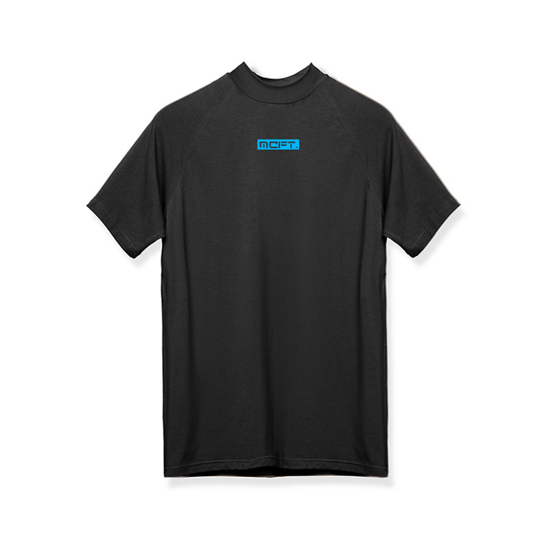 T-shirt de sport à manches courtes pour hommes, haut moulant et extensible à séchage rapide_voghion.com
