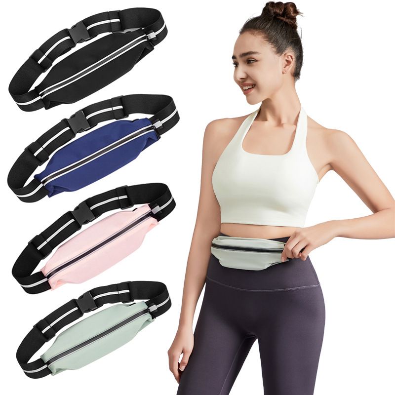 2025 New High-End Lightweight Invisible Elastic Sports Waterproof Fitness Special Running Phone Waist Bag_voghion.com
