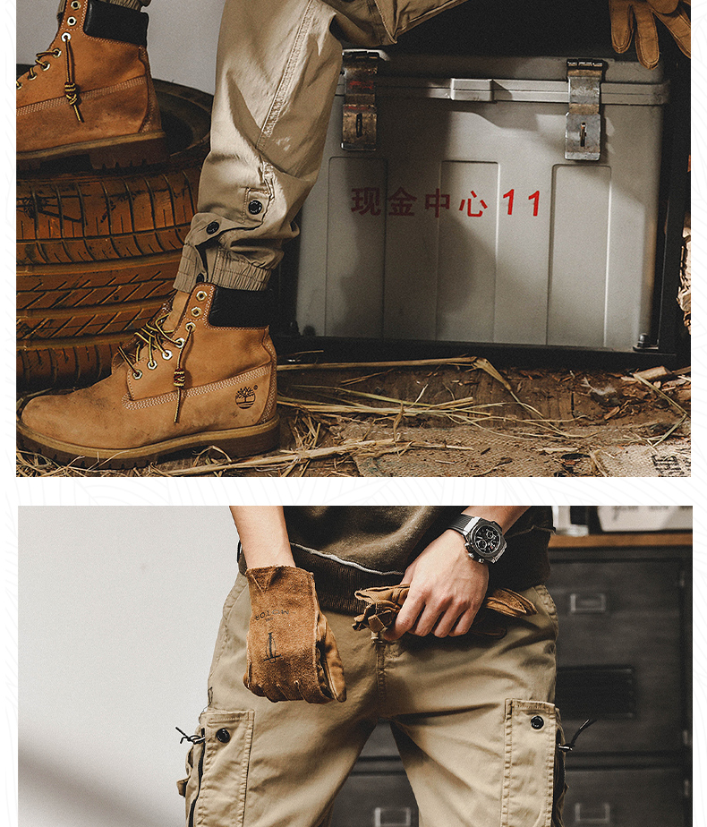 2023 Nieuwe Cargo Broek Mannen Winter Man Y2k Harem Tactische Broek Voor Mannen Outdoor Fleece Multi-Zakken Katoen Casual broek_voghion.com