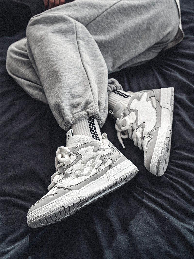 Scarpe da ginnastica coreane alla moda per papà da uomo in stile Harajuku, primavera e autunno 2025_voghion.com