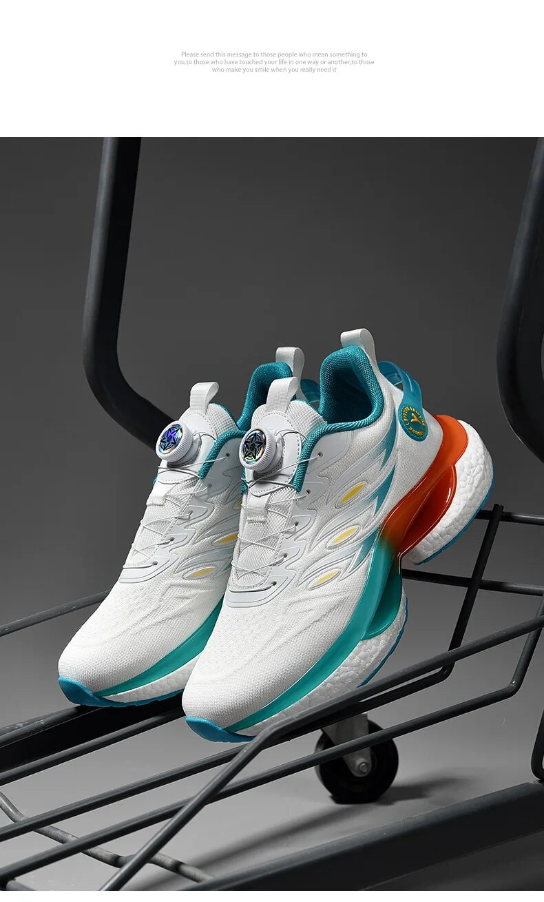 2023 nuova fibbia rotante maschile scarpe da ginnastica alla moda Chunky uomini scarpe da corsa donne fondo spesso scarpe da jogging coppia strada_voghion.com