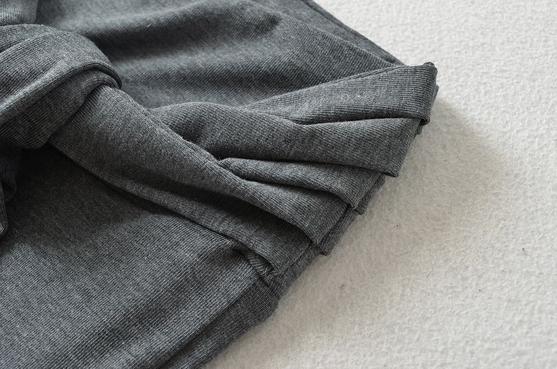 25 Nuovo stile estivo per ragazze calde, vestibilità slim, scollo rotondo, maglietta a maniche corte snellente + pantaloni lunghi casual con lacci e fondo a campana_voghion.com