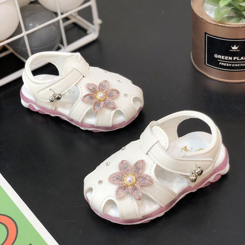 Kinder Schuhe Sommer neue baby mädchen sandalen weiche sohle kleinkind schuhe 0-1-3 jahre alt kinder geschlossen kappe licht prinzessin schuhe_voghion.com