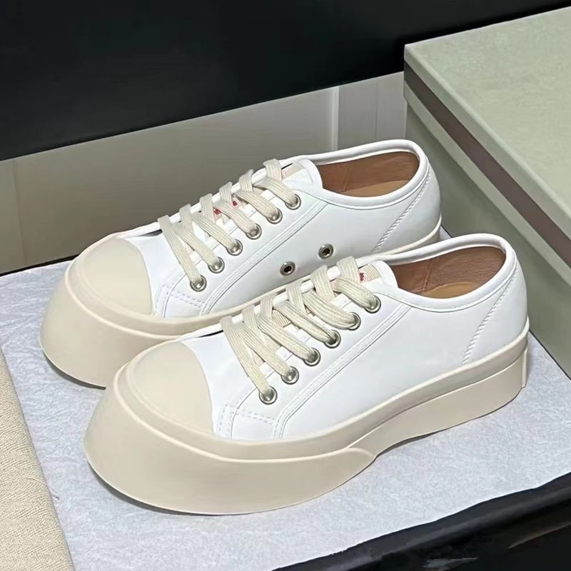 High Version 2025 Zhao Lusi Same Style Mary Jane Thick Soled French Leather Lace Up Big Toe Doll Shoes Single Shoe For_voghion.com