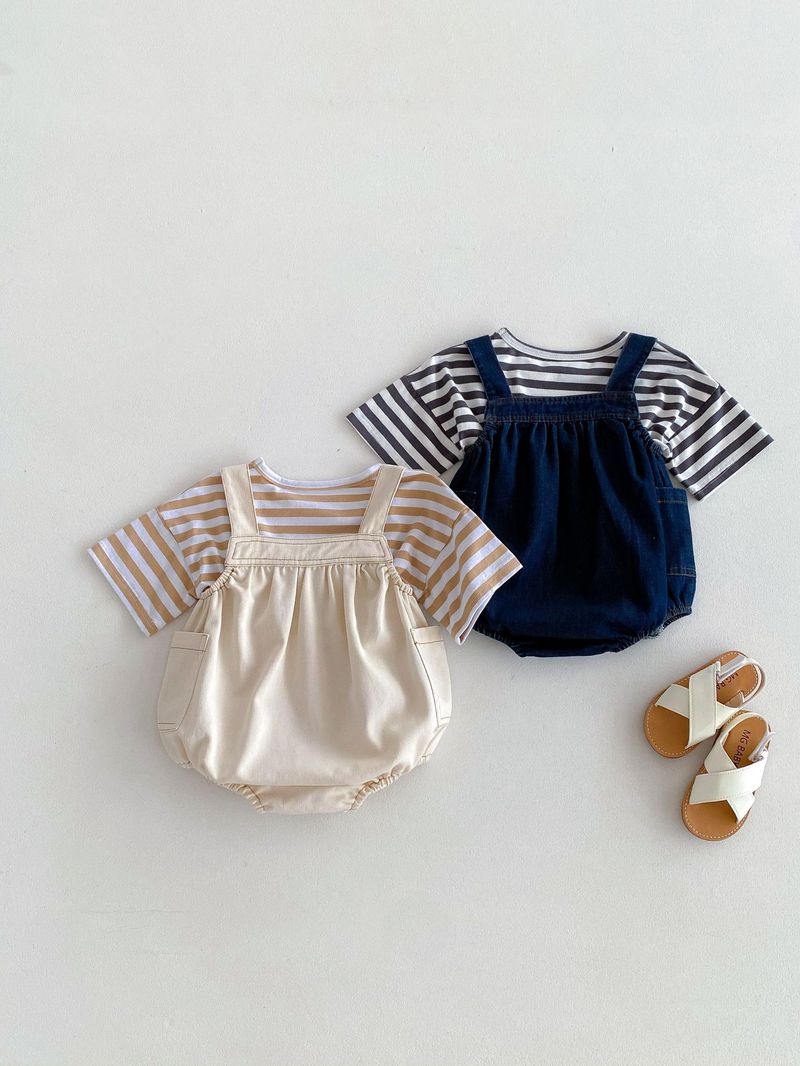 Fart Bag Denim Backband Hose für Männer Frauen Baby Sommerkleid Jumpsuit, lässig und stylisch, Ausgehen, Hip-Hop, Klettern_voghion.com