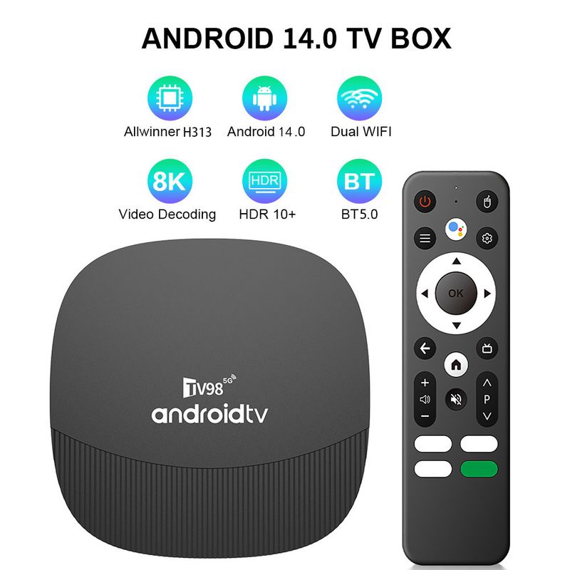 TV98 ATV MAX+ Set-Top Allwinner H313 Android 14 8K BOX Bluetooth TV Box_voghion.com