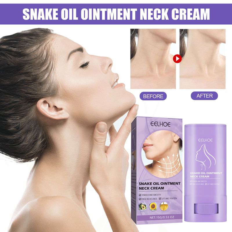 EELHOE Snake Oil Lightens Smoothes Wrinkles, Smooth Whitening, Moisturizing and Firming Neck Cream_voghion.com