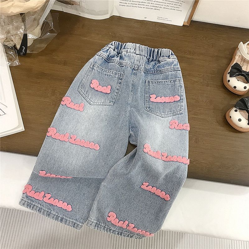 Ropa para niños Chaleco de punto para niñas, suéter nuevo para primavera, chaleco para niños, toalla para niños, jeans bordados, primavera_voghion.com