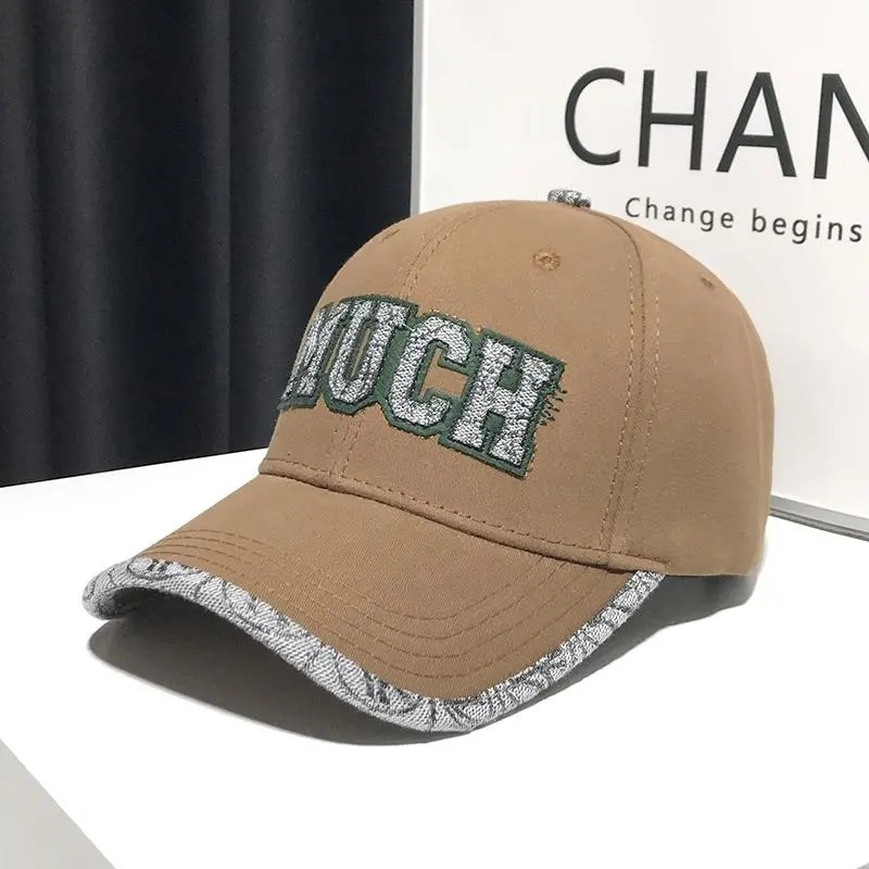 2023 Autumn and winter new high quality women's embroidered letter baseball cap small fragrant wind with hard top face small cap_voghion.com