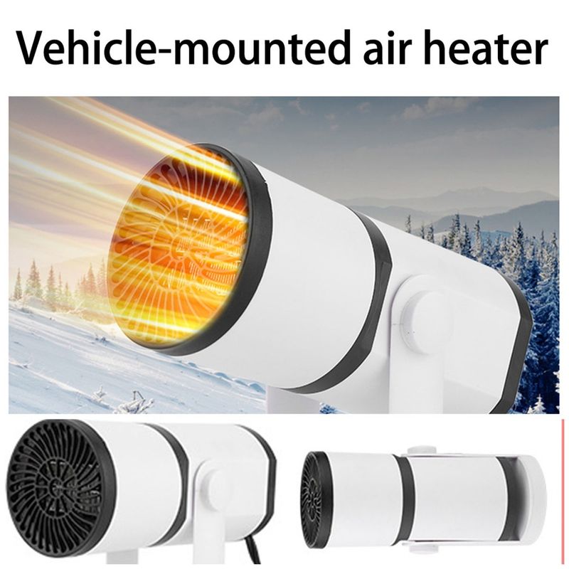 12V 24V Car Heater Electric Cooling Heating Fan Multi-functional Demister Defroster Portable Dryer Windshield Defogging Fans_voghion.com