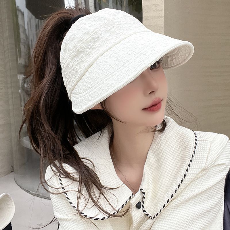 Spitzentop für Damen, neuer Sommerstil, Maske tragen, lässt das Gesicht kleiner aussehen, Schutzhut, halboffenes Oberteil, kann gebunden werden_voghion.com