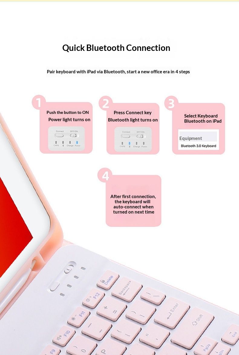 Clavier Bluetooth NeoGear ultra-fin compatible avec les tablettes, souris sans fil pour téléphone portable Magic Control Cross Border_voghion.com