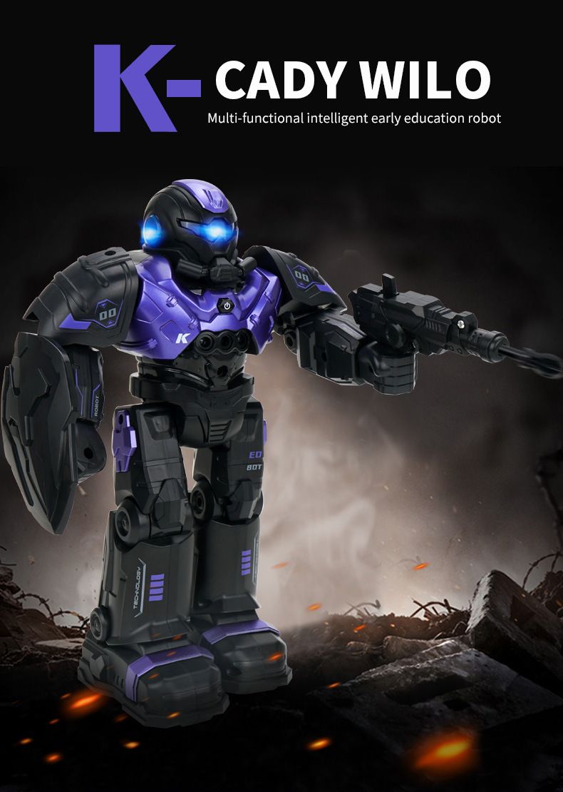 Robot intelligente multifunzionale - Giocattolo educativo interattivo con controllo dei gesti e danza, con telecomando, per ragazzi (idea regalo)_voghion.com