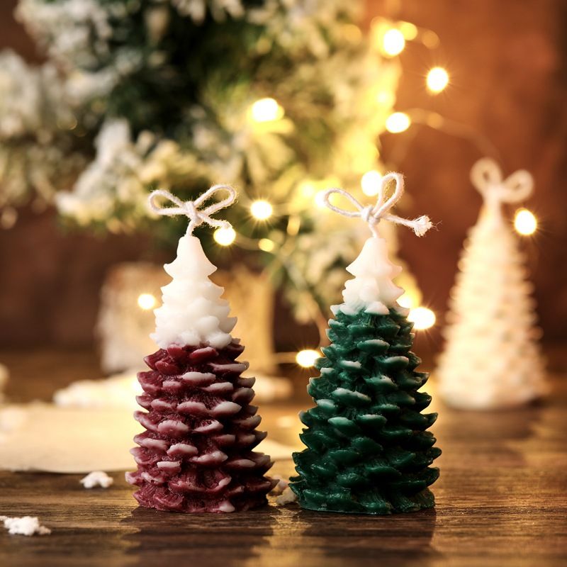 Christmas soy wax aromatherapy candle souvenirs diy Christmas gifts festive atmosphere shooting props_voghion.com