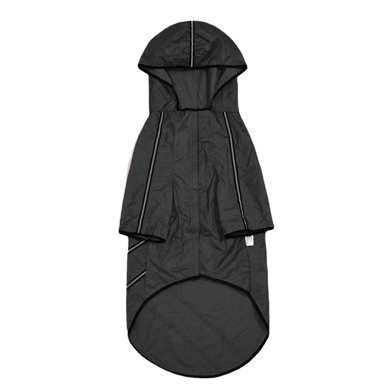 Ropa para mascotas grandes, medianas y pequeñas, impermeable con capucha y tira reflectante para perros_voghion.com