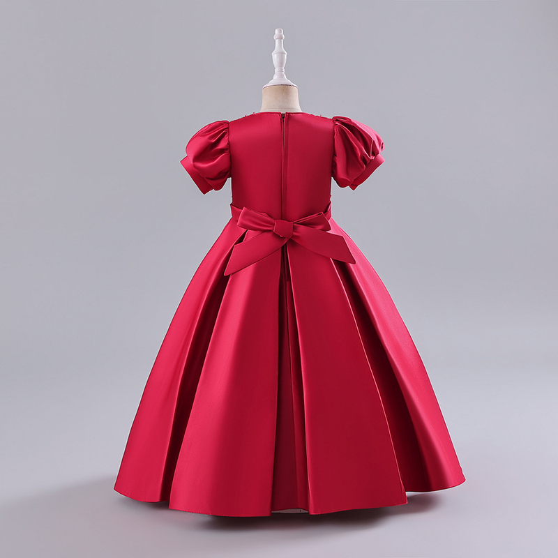 Robe princesse à fleurs pour filles d'un an, spectacle de Piano d'été_voghion.com