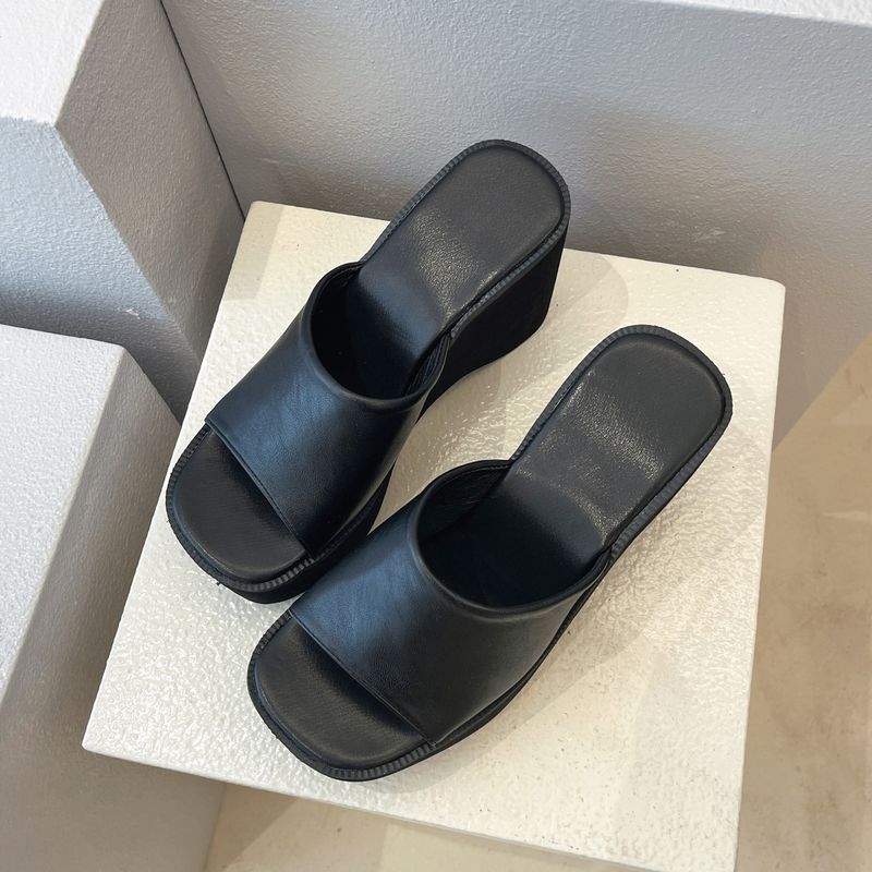 Women's Platform Sandals Summer Fashion High Heel Wedge Slippers Comfortable Non-Slip Wide Width Available_voghion.com