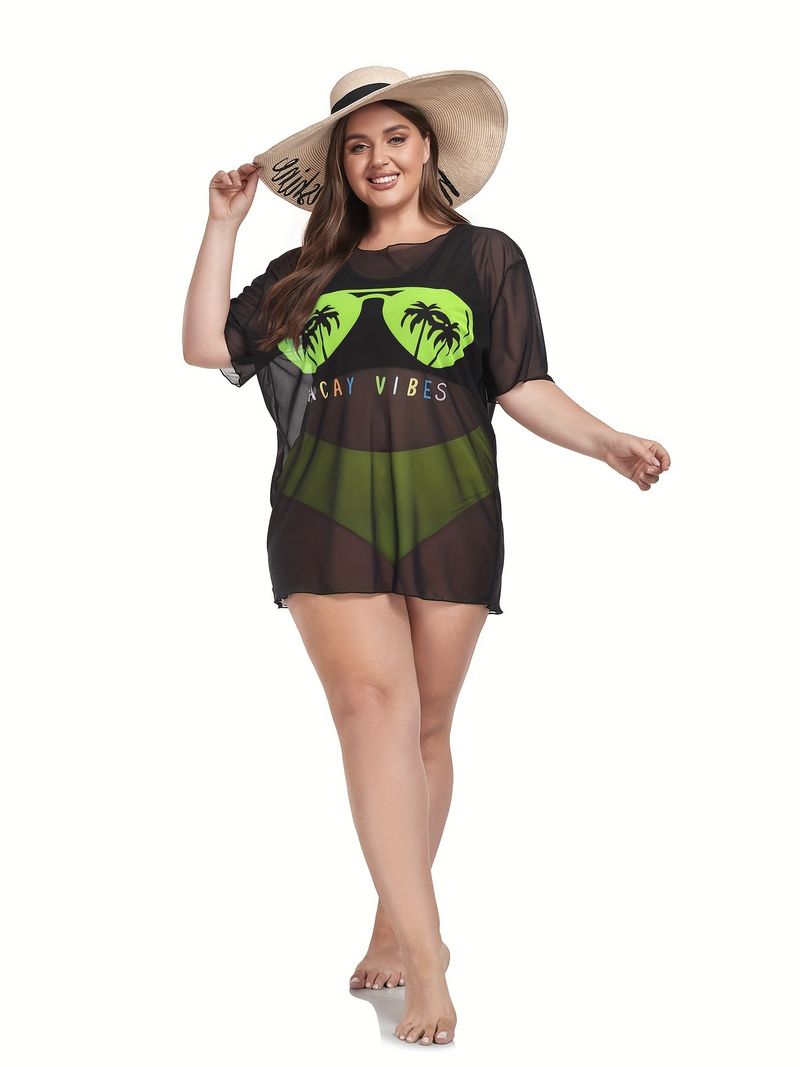 New Three-piece Swimsuit Women's Plus Size High-waisted Bikini Swimsuit Smock Set_voghion.com