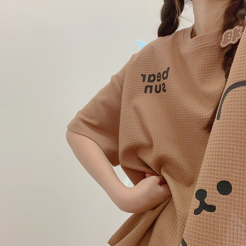 Der neue Sommerpyjama für Mädchen 2023 ist ein süßer und süßer, bequemer Kurzarm-Shorts-Sommeranzug für den Hausgebrauch_voghion.com