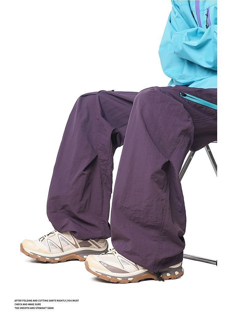 001 American Style Functional Zipper Color-Block Softshell Men Lightweight Outdoor Hiking Quick-Dry Casual Pants_voghion.com