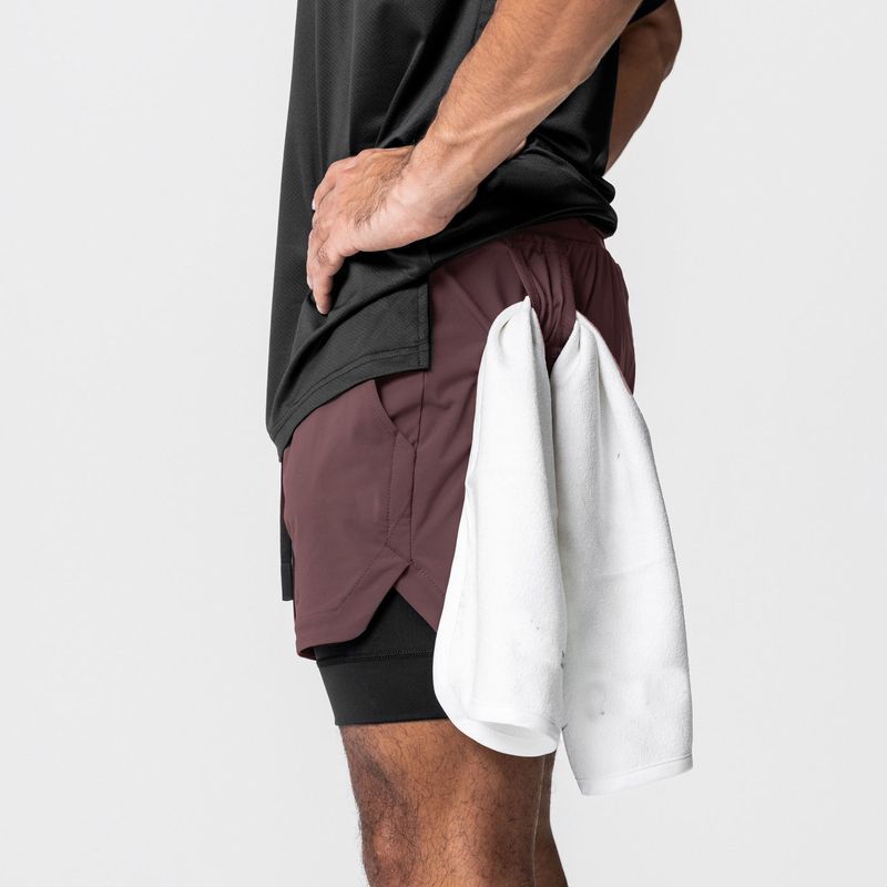 Men's Quick-Dry Training Shorts - Nylon Blend Gym & Running Shorts With Double-Layer Design For Muscle Support (Basketball Workout)_voghion.com