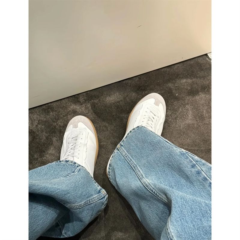Das Fußgefühl ist zu gut ~ 2025 Neue Ballett-Stil Deutsches Training Casual Sports Kleine weiße Brettschuhe_voghion.com