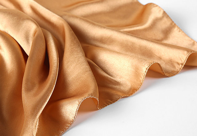 Luxusní značka Hedvábný šátek Dámské Satén Jednobarevné hidžábové šátky Muslim Pareo Bandana Dámský Šátek Wrap Čelenka Foulard 90*90cm_voghion.com