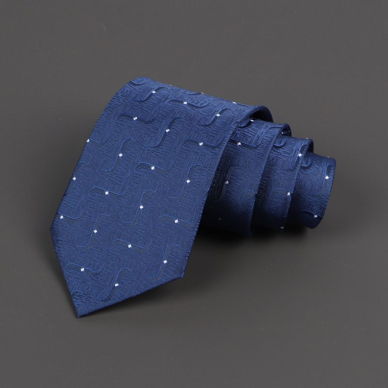 New Men's Business Casual Jacquard Embroidered Formal Wedding High-end Custom Hand-tied Tie For Men_voghion.com
