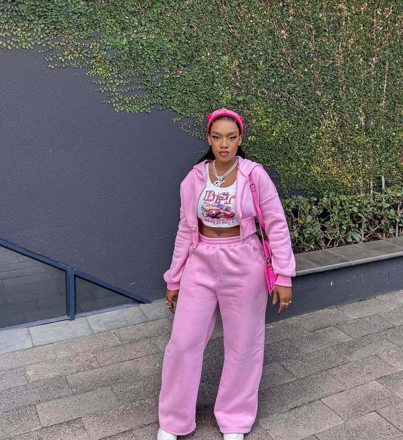 Damen-Set aus Kapuzenpullover und Hose mit Kordelzug für Herbst/Winter – Langärmliges Sweatshirt mit Reißverschluss und einfarbige Jogginghose, lässiges zweiteiliges Outfit (S/M/L/XL)_voghion.com