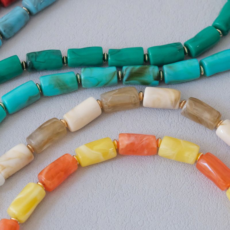 Accessori versatili in acrilico alla moda con perline multicolori, tracolla in resina, corda appesa, catena per telefono_voghion.com