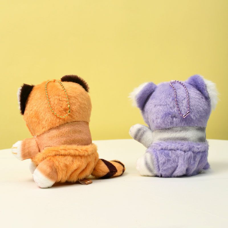 Clipon Plüschtier, entzückendes Katzenspielzeug, niedliche japanische Cartoon-Stoffkatze_voghion.com