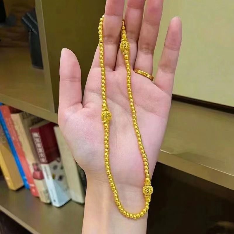 Vietnamese Gold-Plated Ancient Double-Layer Style Women's Bracelet Internet Celebrity Non-Mainstream Live Wedding Jewelry_voghion.com