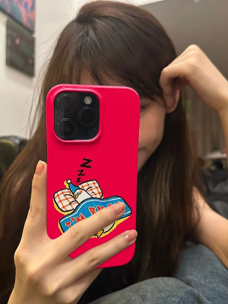 Busy Duck 15 Promax Phone iPhone 14 Minimalist 13/12 Hard Case 11/xs/7/8p Film_voghion.com