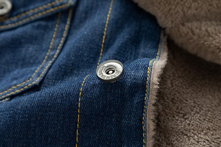 Giacca in denim stile europeo americano transfrontaliero ActiveGo ActiveGo con fodera in pile, ispessita, taglie forti, abbigliamento da uomo per l'esportazione,_voghion.com