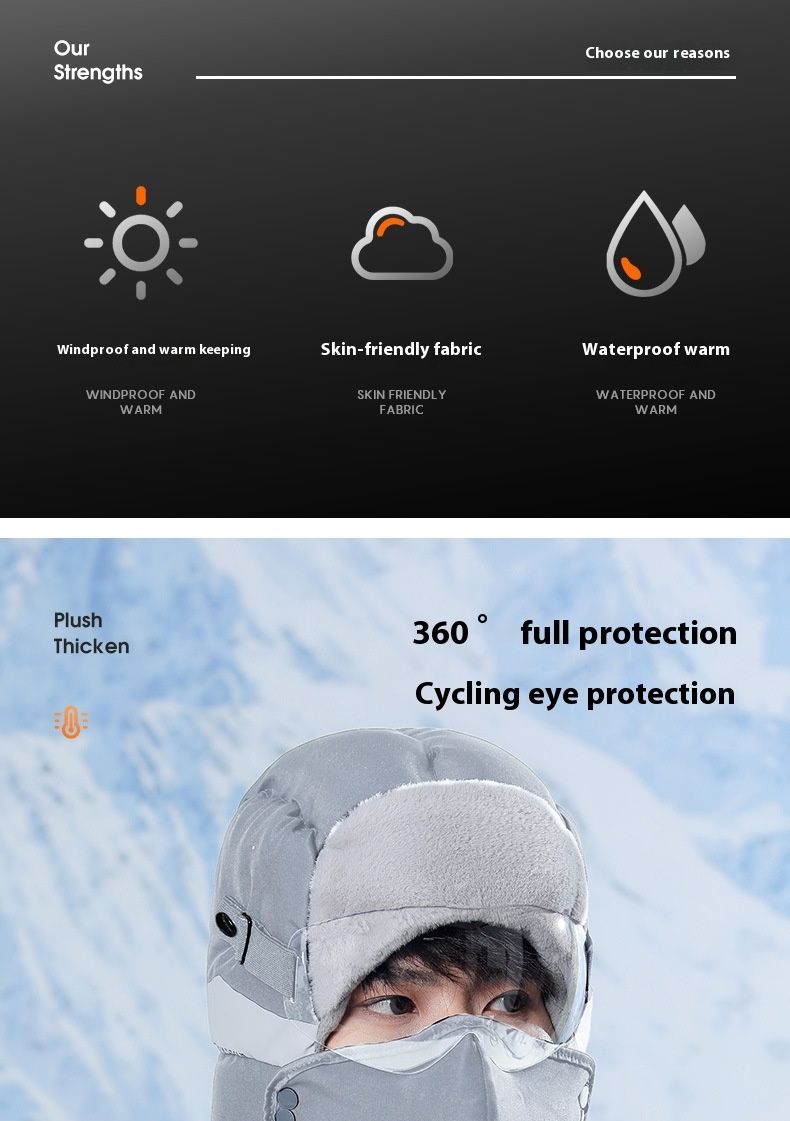 Uomini e donne alla moda che guidano biciclette elettriche in inverno con velluto spesso per calore e resistenza al freddo, semplici con occhiali e cappello da pilota_voghion.com