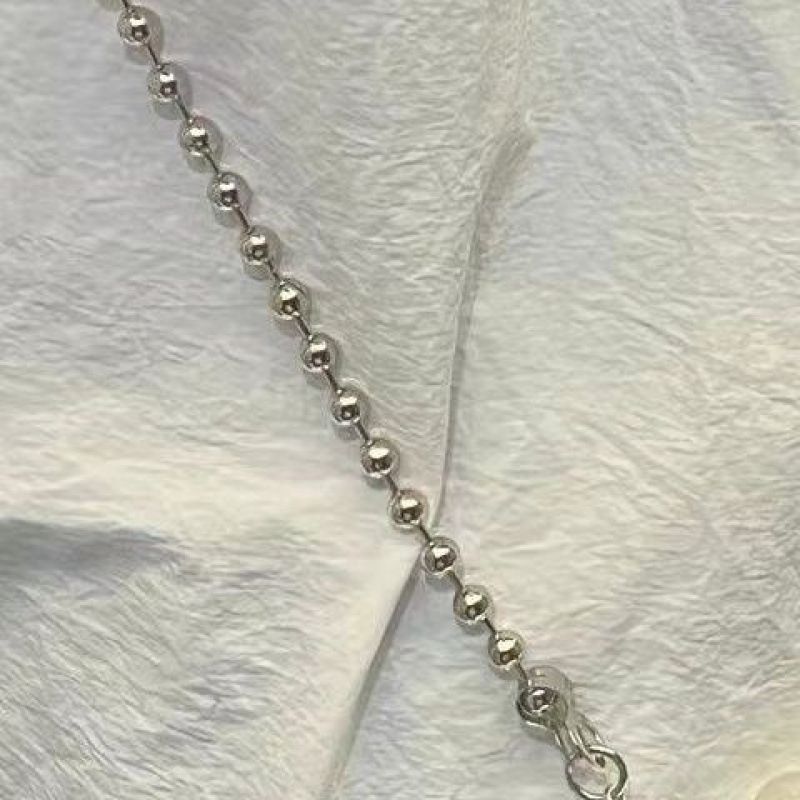 Mini sac à main argenté à bandoulière avec chaîne en perles, texture de niche haut de gamme pour filles, nouveau modèle 2025_voghion.com