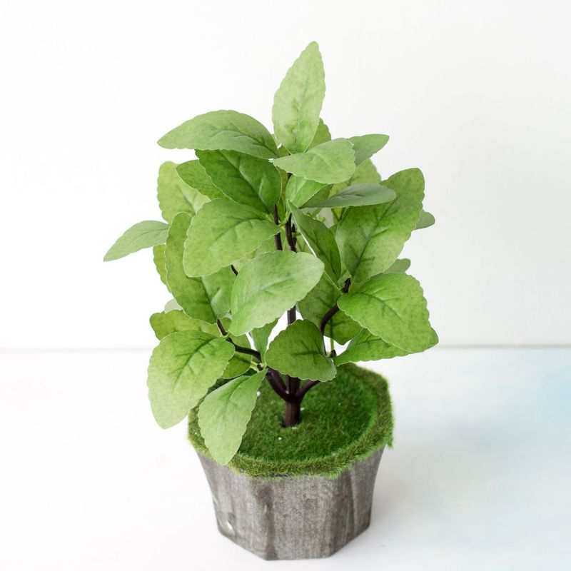 Spot factory direct sales simulation green plants 11 eyes full of red leaves window layout landscaping simulation plants_voghion.com