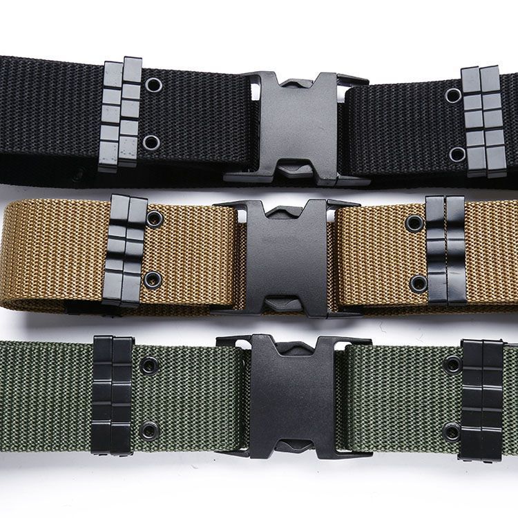 Outdoor Gear Safety Tactical High Quality Climbing Woven Canvas Belt_voghion.com
