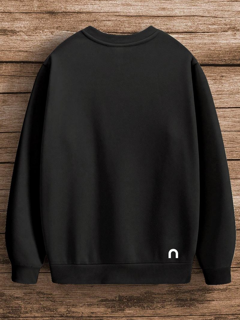 Maglione girocollo in pile polare tinta unita, da uomo, in cotone color caramella, a maniche lunghe, abbigliamento da lavoro_voghion.com