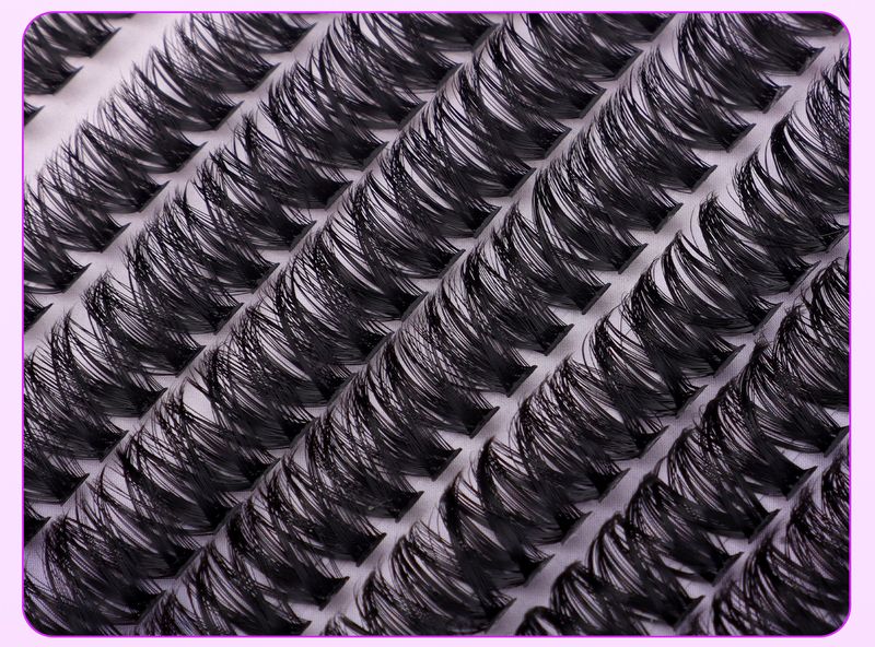 False Eyelashes Single Cluster Segmented DIY False Eyelashes Set D Curled Natural Thick Hot Melt Eyelashes_voghion.com