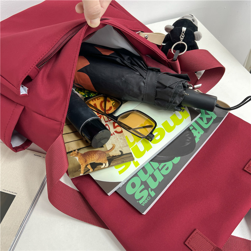Borsa a tracolla grande da uomo e da donna, stile Harajuku, per studenti coreani, con tracolla singola_voghion.com
