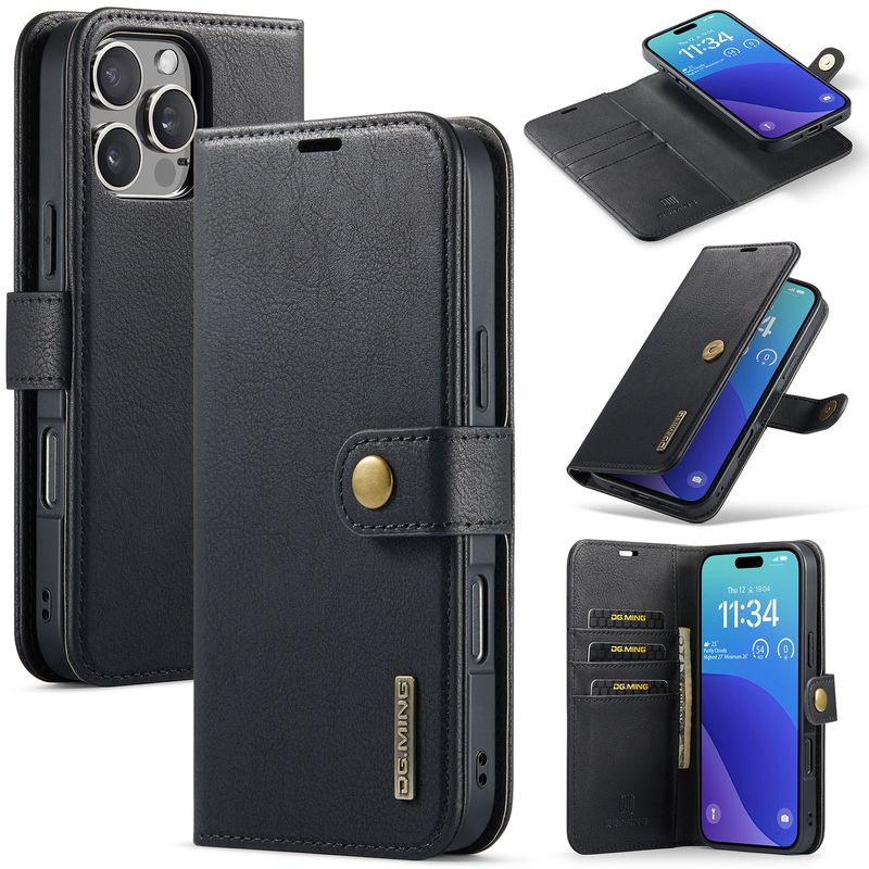 Suitable for iPhone16 Pro Max magnet split mobile phone leather case iPhone15 Pro Max protective case_voghion.com