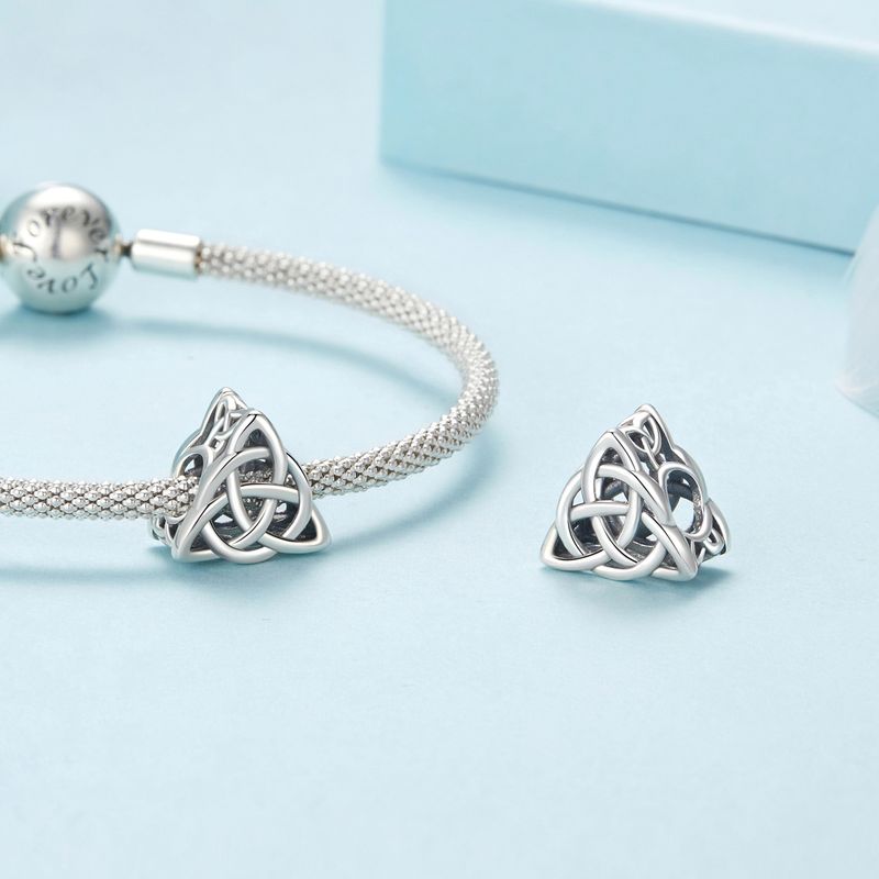 Celtic Knot Charm Sterling Silver Charm_voghion.com