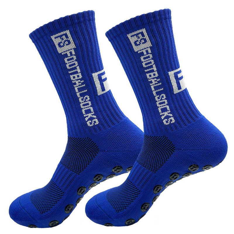 Chaussettes de sport, chaussettes mi-mollet pour hommes et femmes, chaussettes de basket-ball respirantes antidérapantes en silicone à fond de serviette_voghion.com