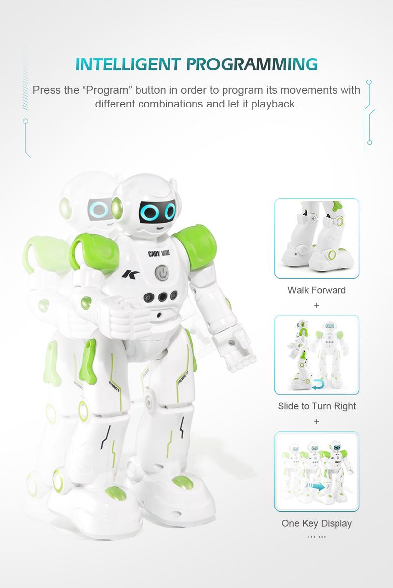 Dálkové ovládání Inteligentní programovací robot Vzdělávací dětská hračka Indukční taneční Elektrický interaktivní_voghion.com
