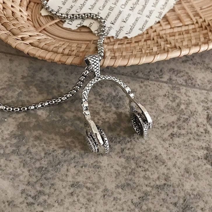 Jóias personalizadas Hip-Hop Street Pingente Veratile Trendy Handdome Sweater Fashion Headet Colar Casal_voghion.com