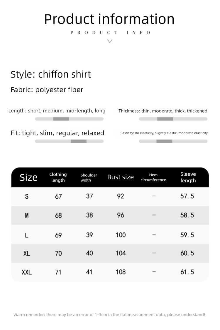 Fashionable Spring And Autumn New Clothing Turn-Down Collar Patchwork Chiffon Blouse Cardigan Women's Base Shirt_voghion.com