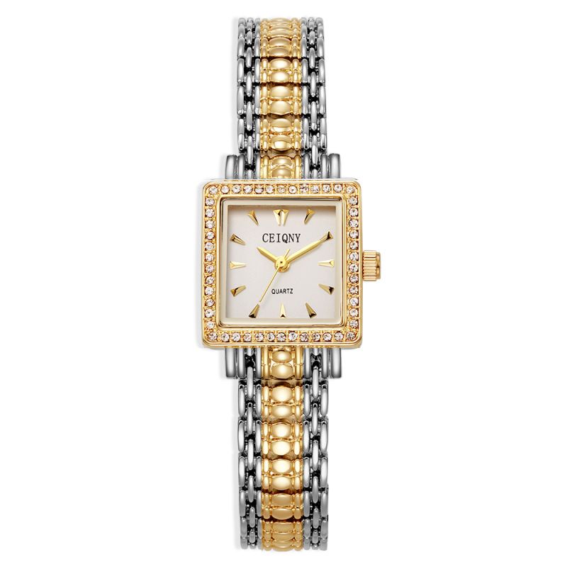 Women's Watches Diamond-encrusted Watches Are Simple And Fashionable Quartz Watch With Square Watch No Digital Scale_voghion.com