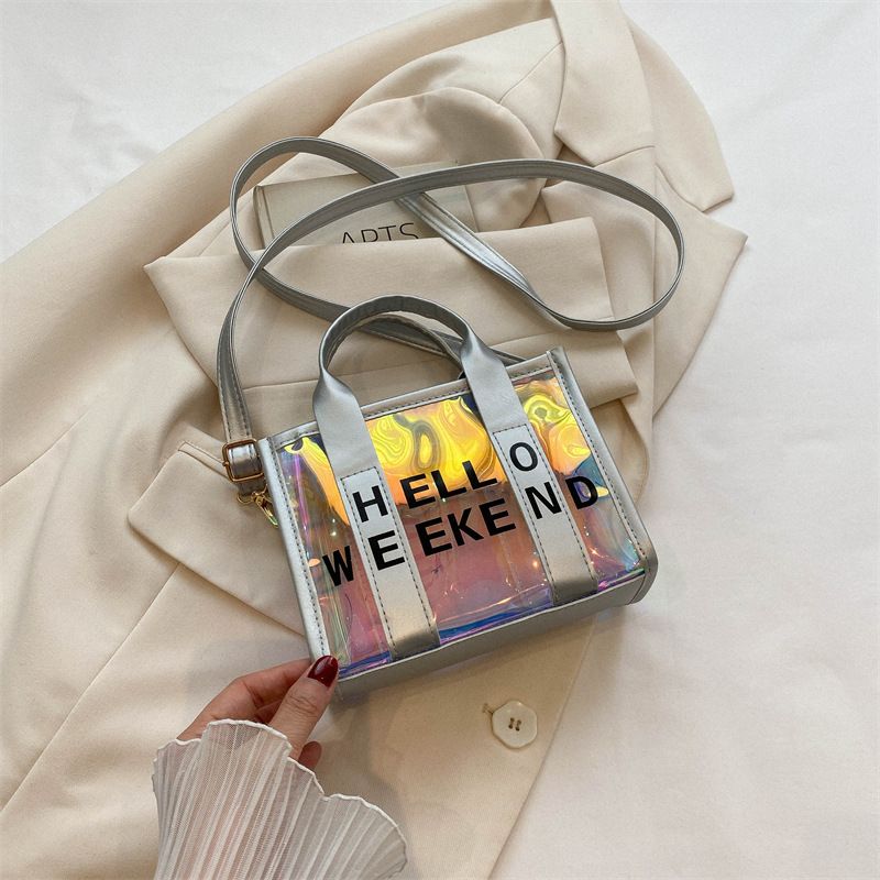 Borsa tote grande capacità per mamma e bambino, stile coreano, trasparente e alla moda, per donna, estate 2023_voghion.com