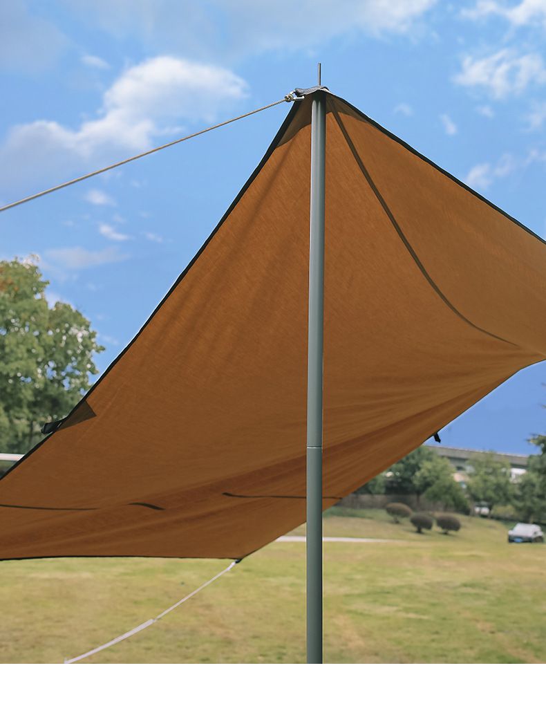 25mm outdoor canopy pole, two 2.4m 2.1m 4-cection iron camping accessories, tent support pole_voghion.com